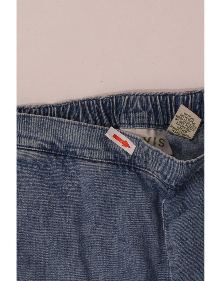 Orvis Jeans feminino regular reto pequeno W32 L25 algodão azul