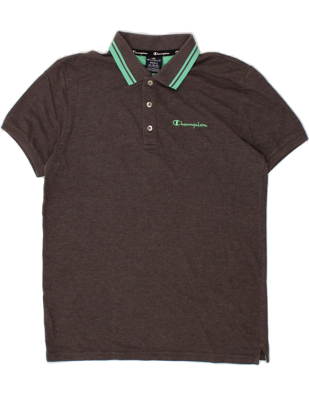 CHAMPION Mens Polo Shirt Small Grey Vintage Champion and Second-Hand Champion from Messina Hembry 