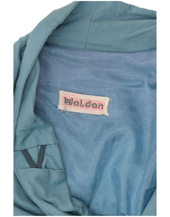 Jaqueta bomber feminina vintage UK 16 grande azul