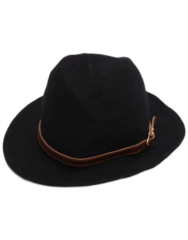 Chapéu Fedora masculino P.G.Field grande lã azul marinho