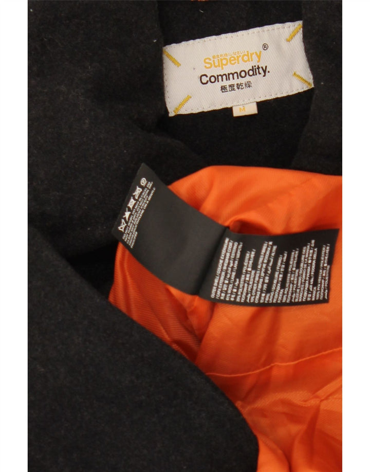 Casaco masculino Superdry Pea UK 38 lã preta média