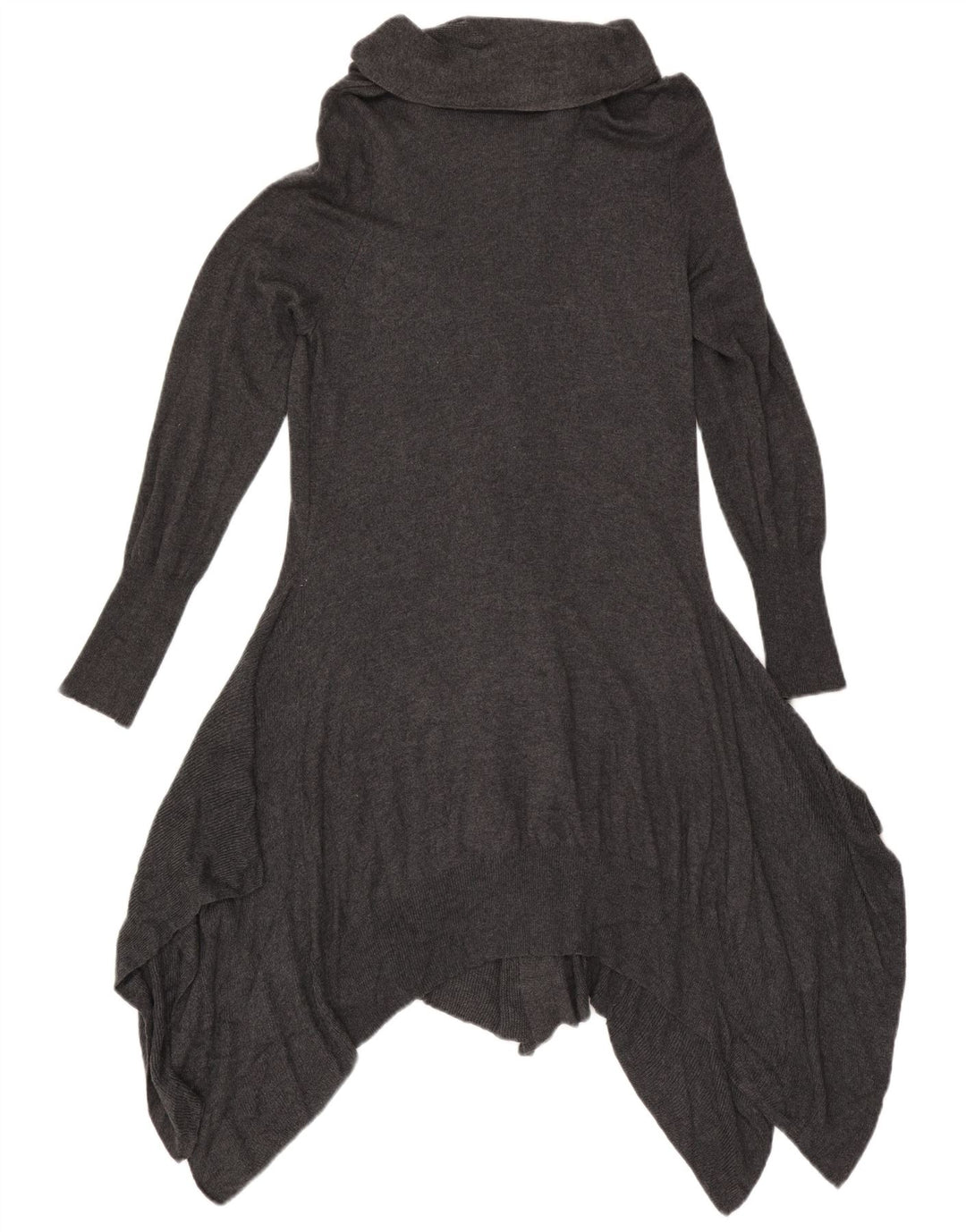 Marks & Spencer Suéter feminino Longline Open Cardigan Reino Unido 16 Grande Cinza