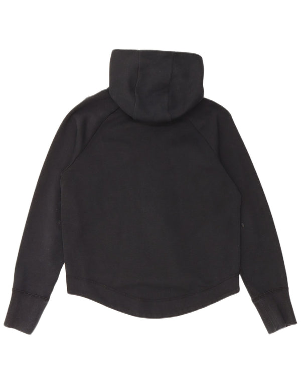 Suéter NIKE feminino com capuz e zíper 12-13 anos grande algodão listrado preto