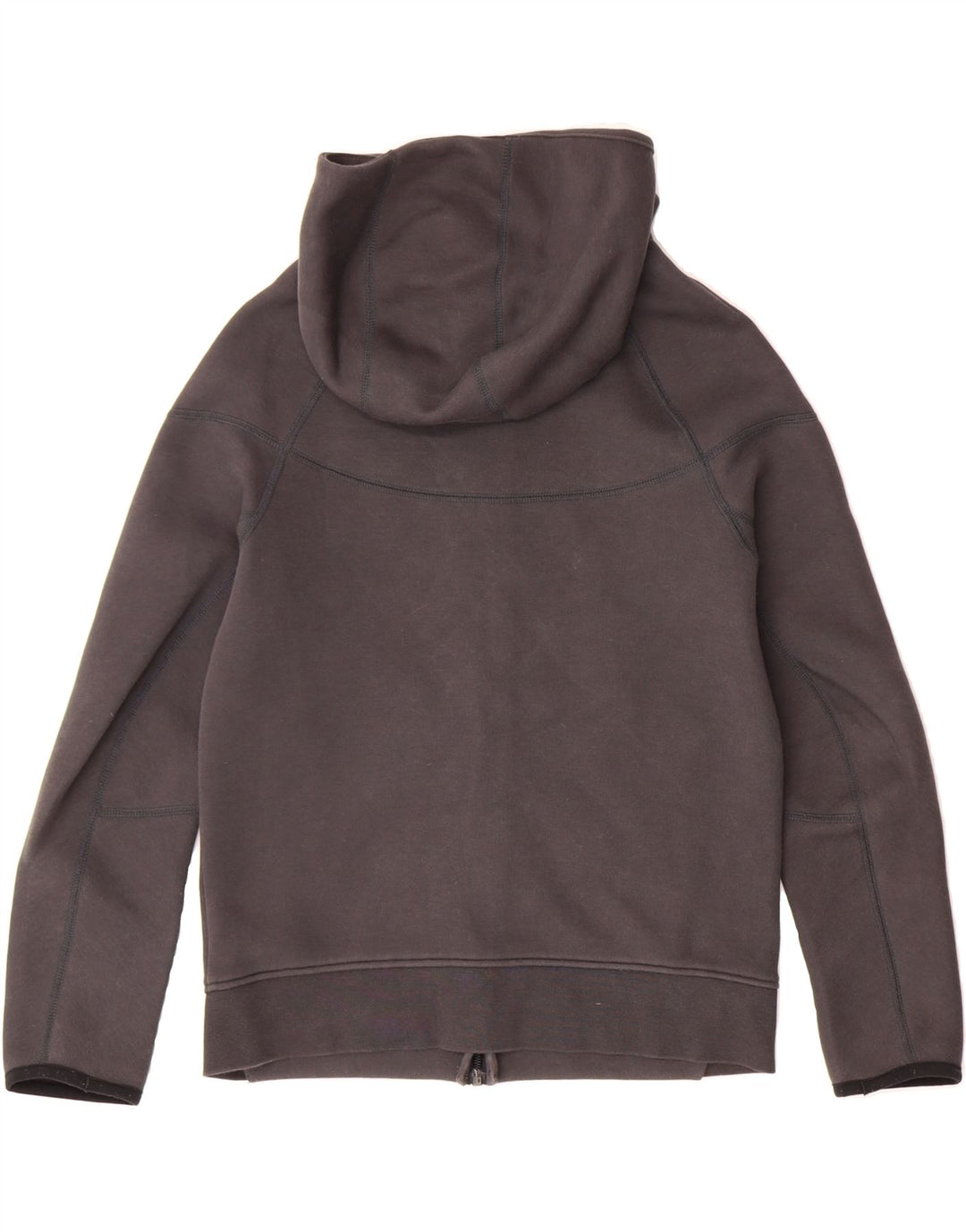 NIKE Boys Zip Hoodie Sweater 12-13 Years Large  Grey Cotton Vintage Nike and Second-Hand Nike from Messina Hembry 