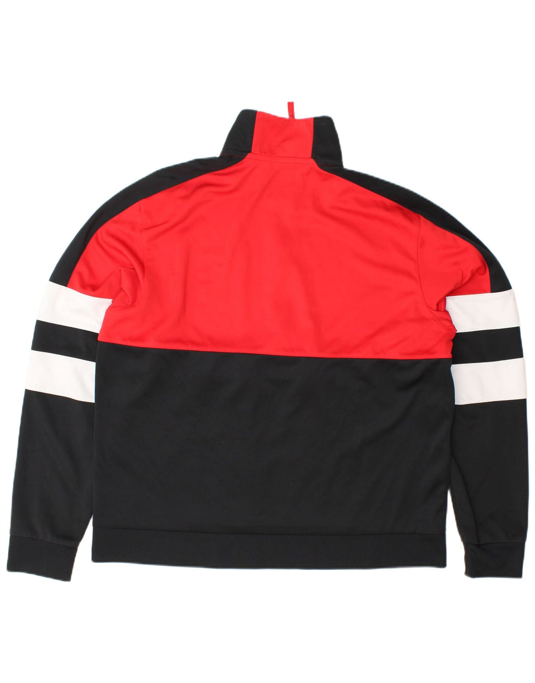 NIKE Mens Pullover Treino Top Jaqueta Médio Vermelho Colourblock Poliéster