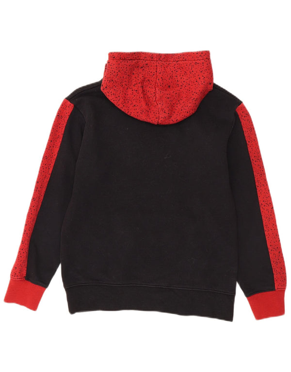 Suéter com capuz gráfico Jordan Boys 10-11 anos médio preto colorblock