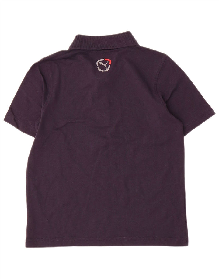Pólo Puma Menino 9-10 Anos Azul Marinho Algodão