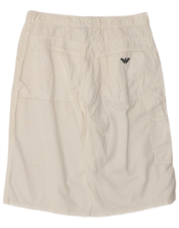 Shorts Cargo Feminino Armani IT 44 Médio W28 Branco