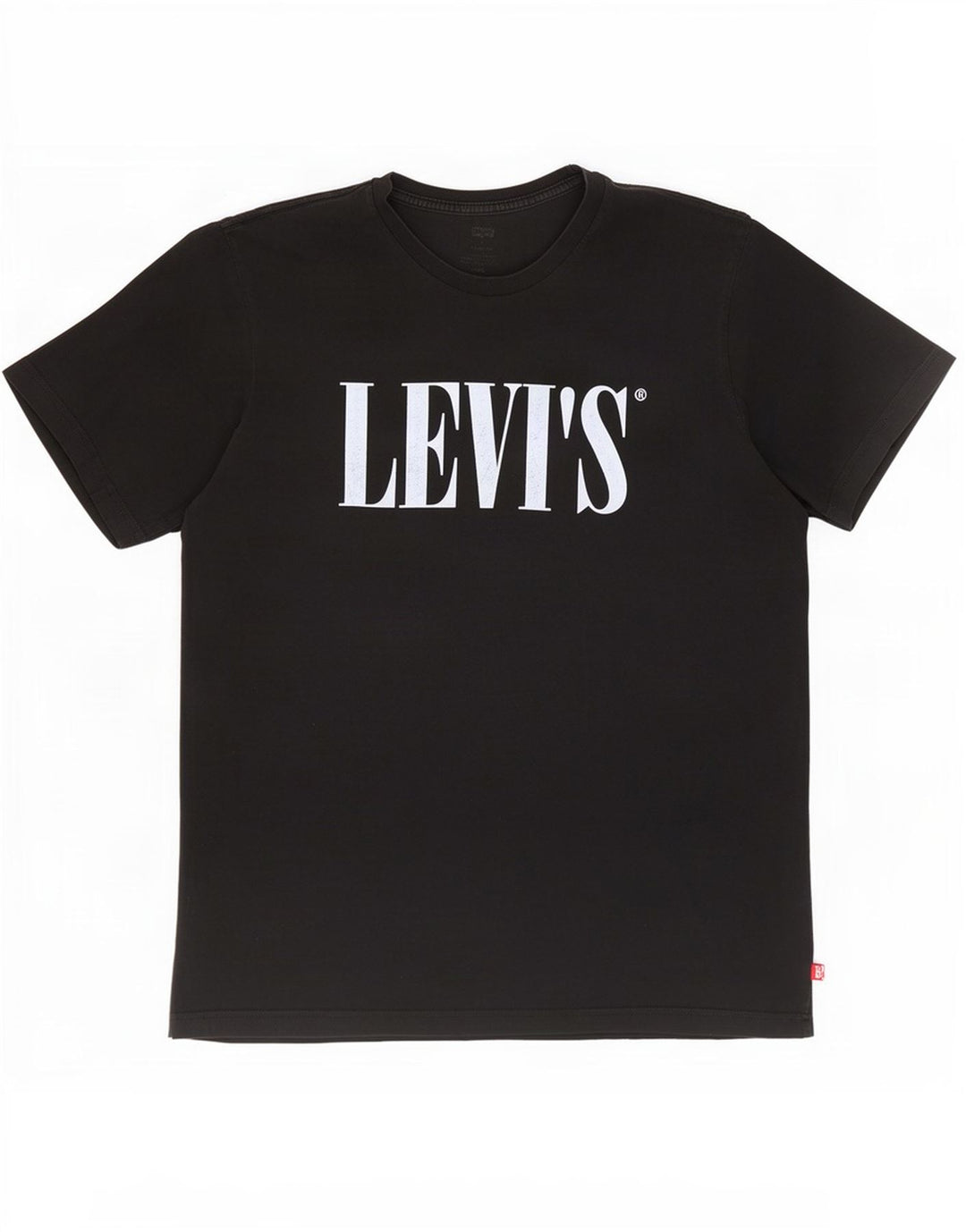 Camiseta gráfica masculina Levi's Top grande de algodão preto