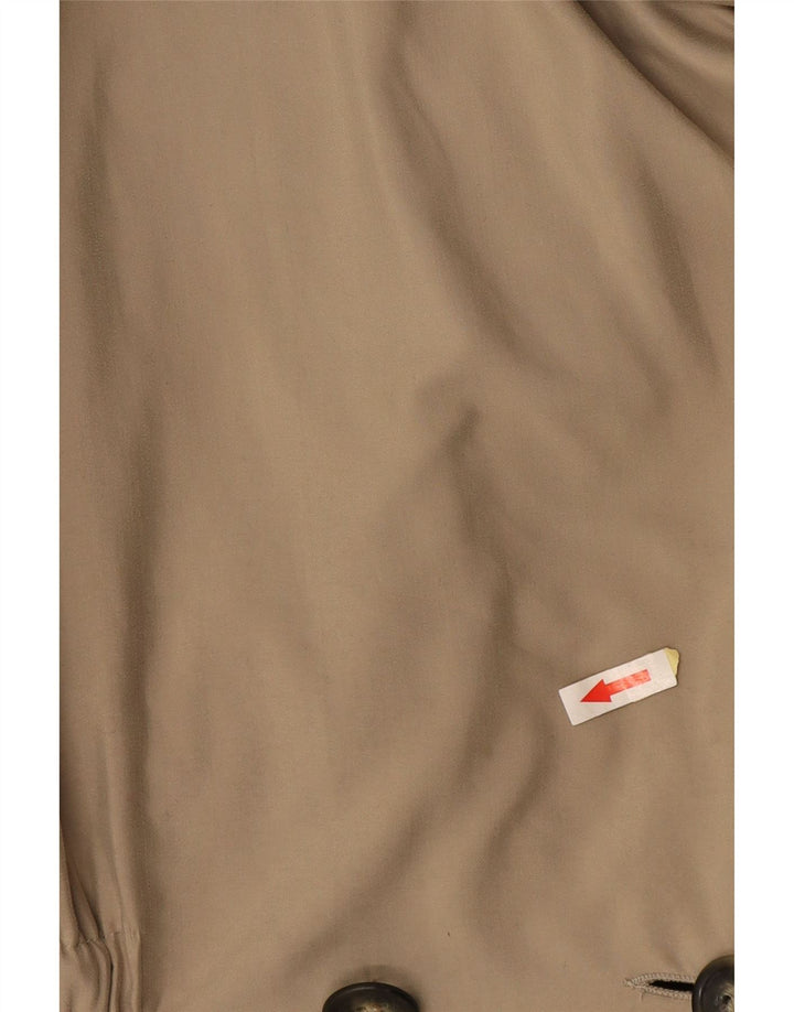 Sobretudo feminino vintage UK 16 grande bege