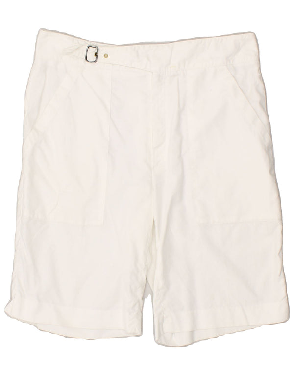 CERRUTI 1881 Mens Chino Shorts IT 50 Grande W32 Algodão Branco