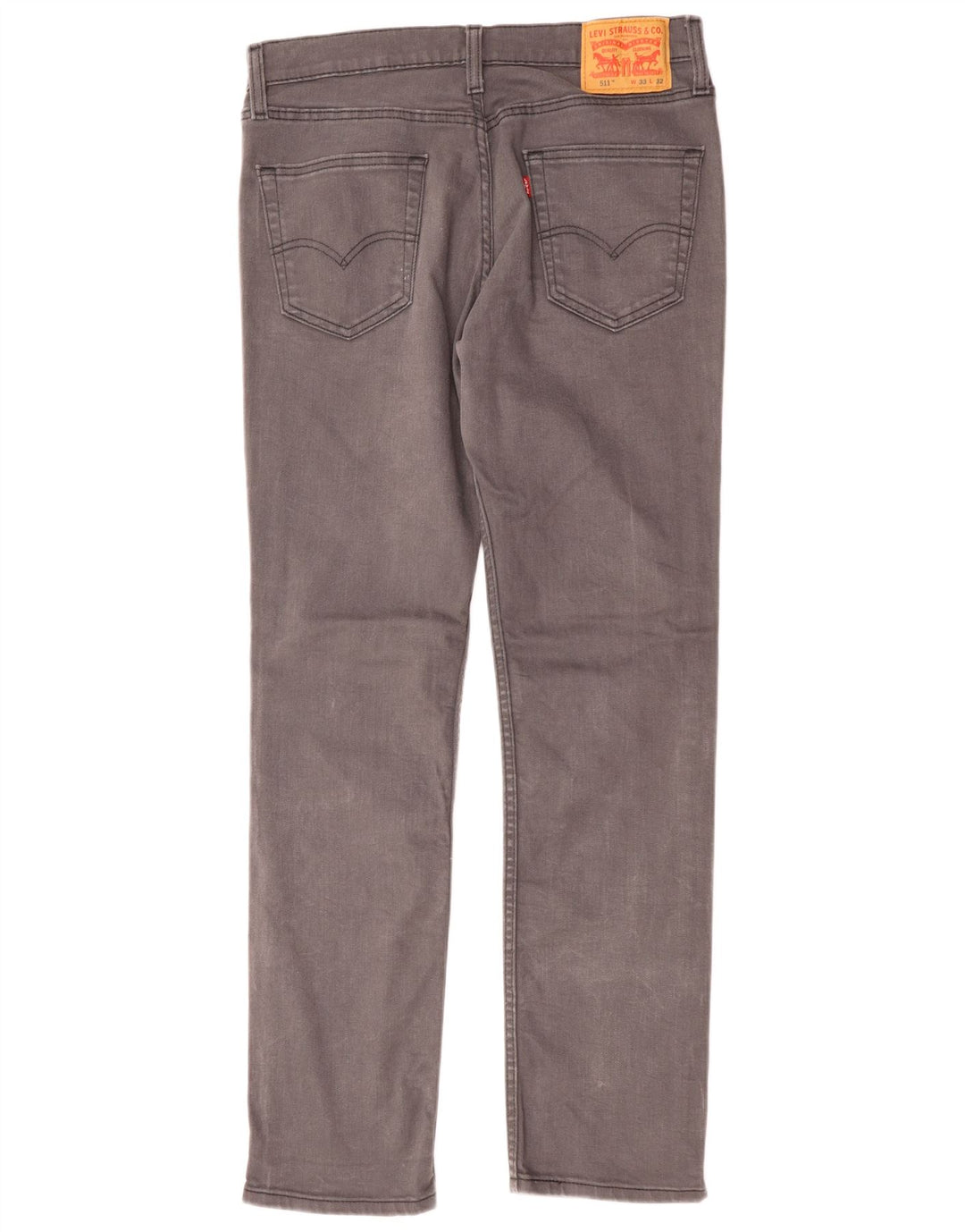 Calça Jeans Levis 511 Slim Masculina W33 L32 Cinza Algodão