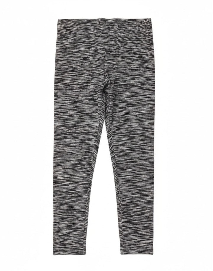 Calça legging feminina CALVIN KLEIN UK 12 listrada cinza médio