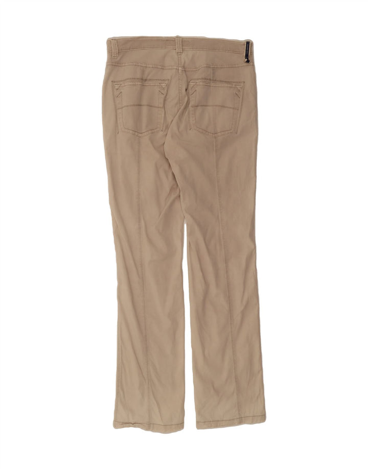 TRUSSARDI Womens Straight Casual Trousers W32 L34 Beige Cotton Vintage Trussardi and Second-Hand Trussardi from Messina Hembry 