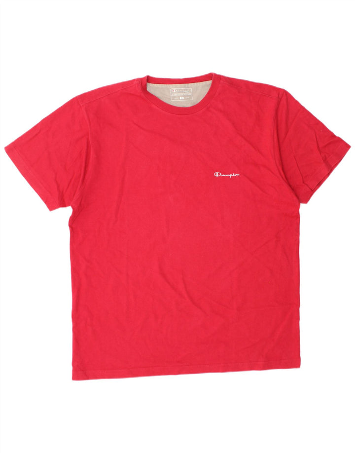 Camiseta masculina Champion Top XL algodão vermelho