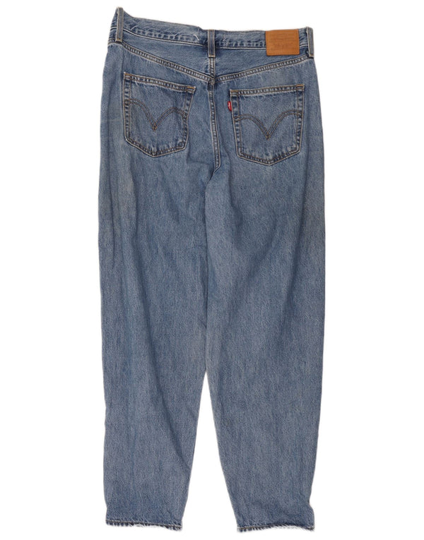 Calça jeans feminina Levi's cintura alta solta ajuste cônico W31 L29 algodão azul