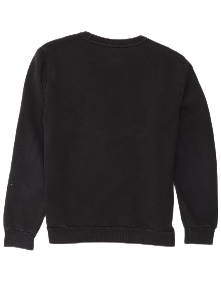Puma Mens Graphic Moletom Jumper Médio Algodão Preto