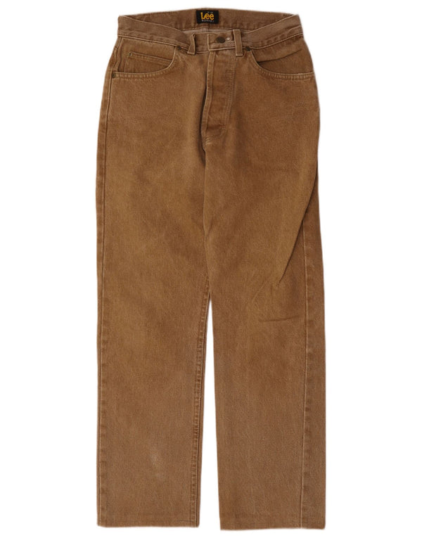 Jeans retos femininos Lee W29 L28 algodão bege