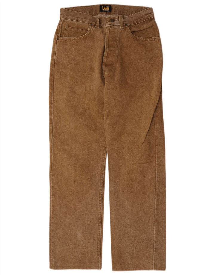 Jeans retos femininos Lee W29 L28 algodão bege