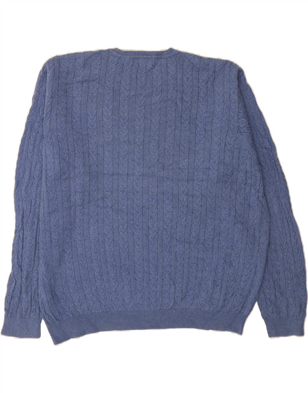 IZOD Mens Crew Neck Jumper Sweater 2XL Blue Cotton Vintage Izod and Second-Hand Izod from Messina Hembry 