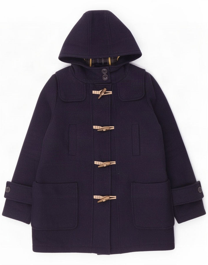 Jaqueta Duffle feminina com capuz Superdry Reino Unido 16 grande lã azul marinho