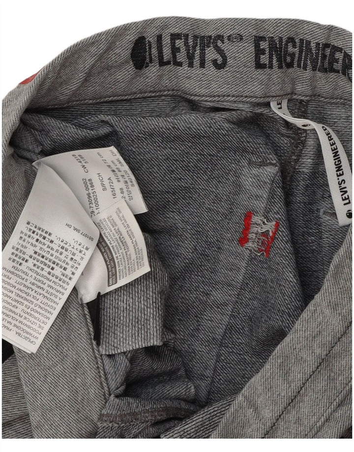 Calça de treino masculina Levi's Graphic Joggers pequena cinza moderna