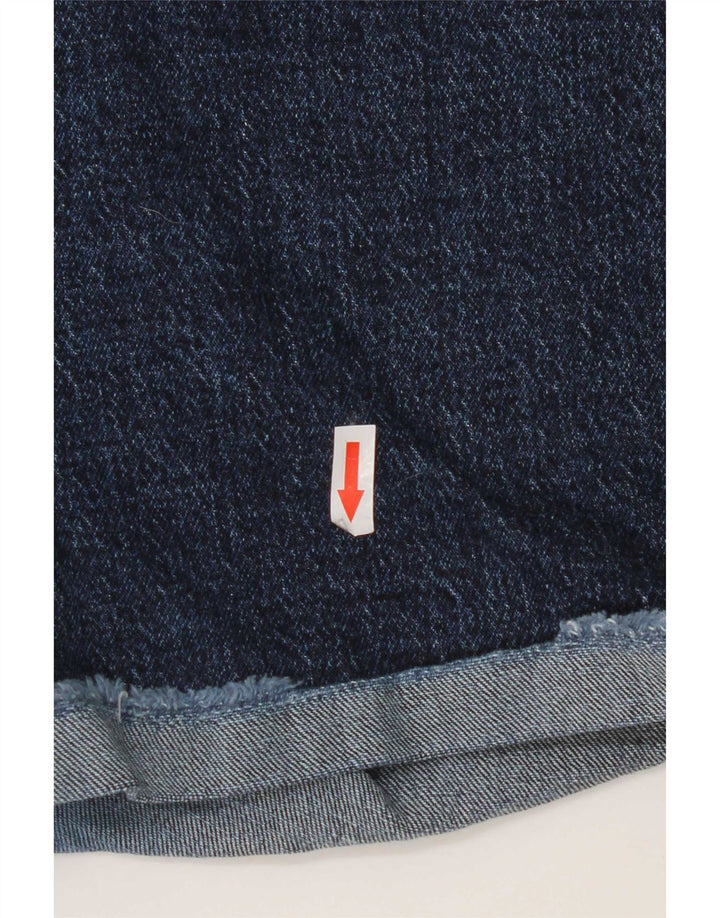 Shorts jeans feminino 501 da Levi's W30 algodão azul marinho médio