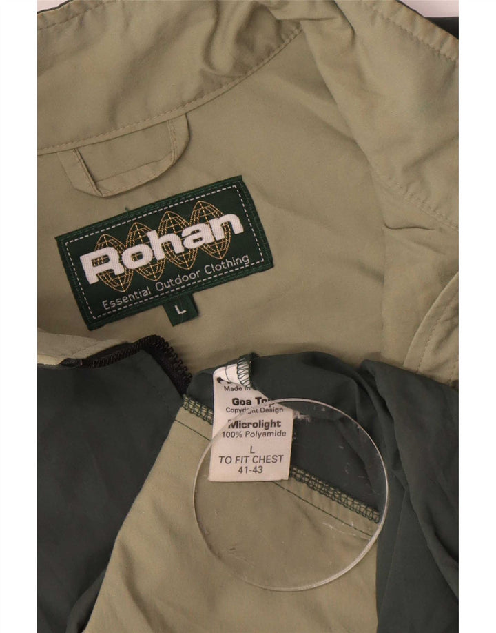 Jaqueta masculina Rohan Anorak UK 40 grande poliamida verde