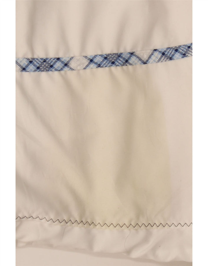 Sergio Tacchini moletom feminino oversized gráfico completo US 10 grande branco