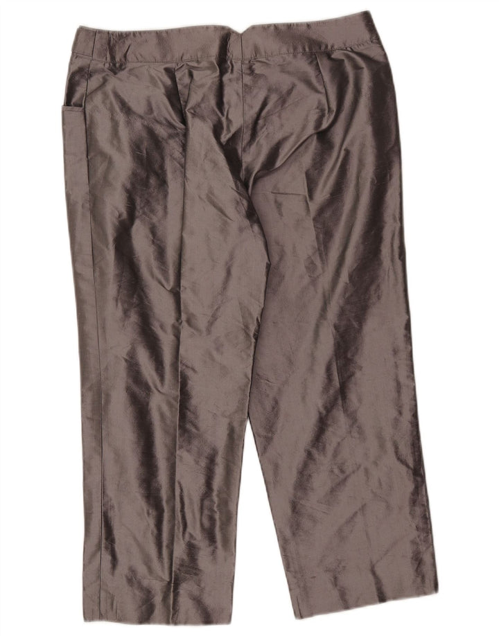 Calça Capri Feminina Armani Reta W31 L22 Cinza