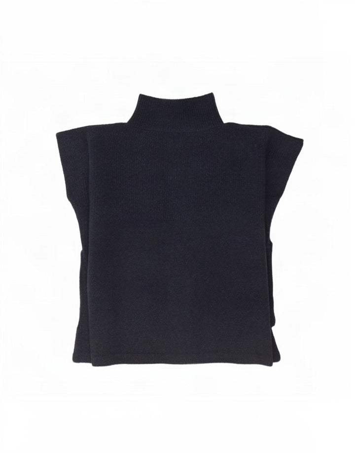Suéter poncho feminino Marks & Spencer tamanho único azul marinho poliéster