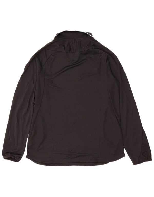 Nike Mens Dri Fit Top Manga Longa Pequeno Poliéster Preto