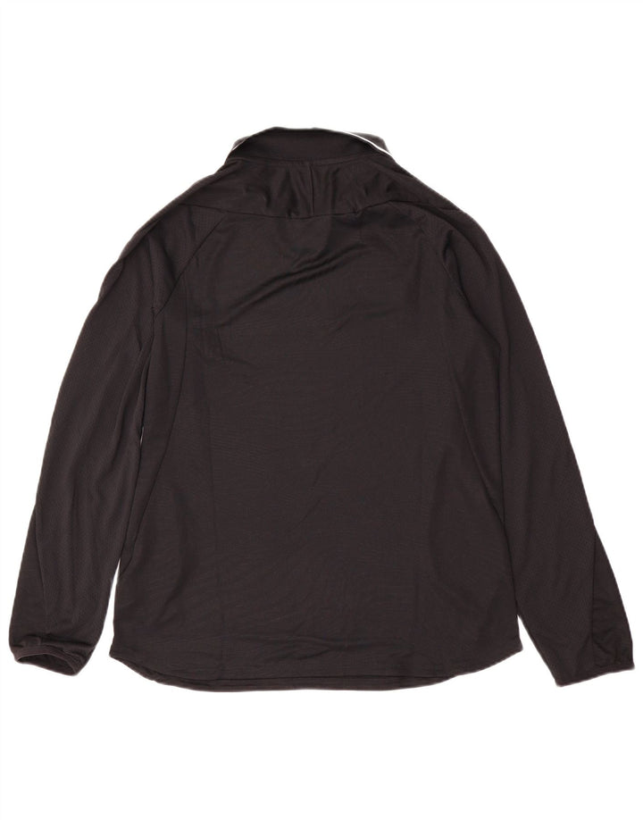 Nike Mens Dri Fit Top Manga Longa Pequeno Poliéster Preto