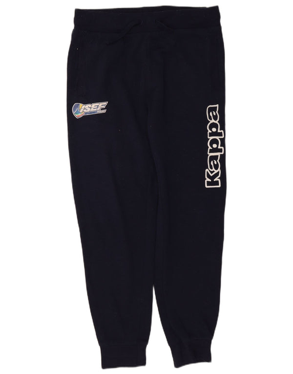 Kappa Mens Graphic Tracksuit Calça Joggers Pequeno Poliéster Azul Marinho