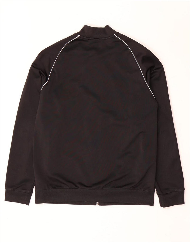 Casaco de treino Adidas Boys 12-13 anos preto poliéster