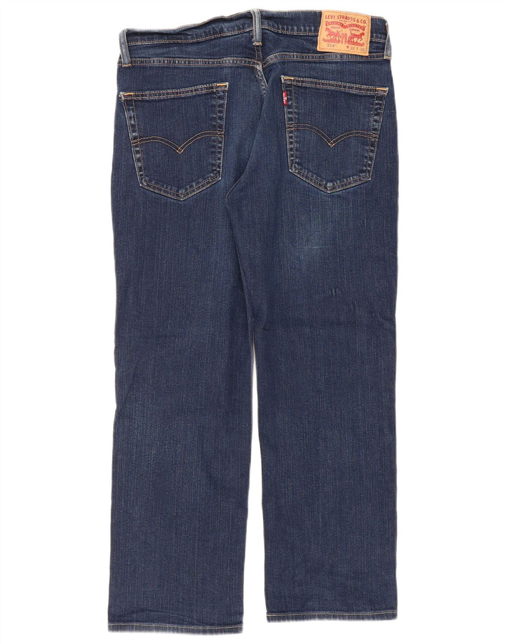 LEVI'S Masculino 514 Jeans Cropped W32 L25 Azul Algodão