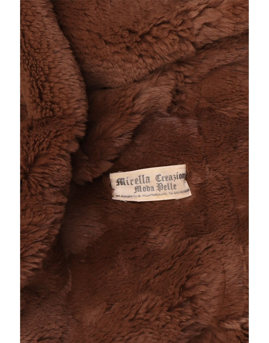 Casaco de couro Sherpa masculino Mirella Reino Unido 44 2XL couro marrom
