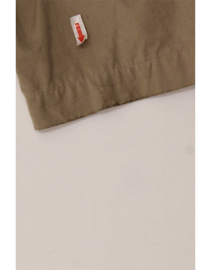 Trench Coat Oversized Feminino Zara UK 10 Pequeno Poliéster Bege