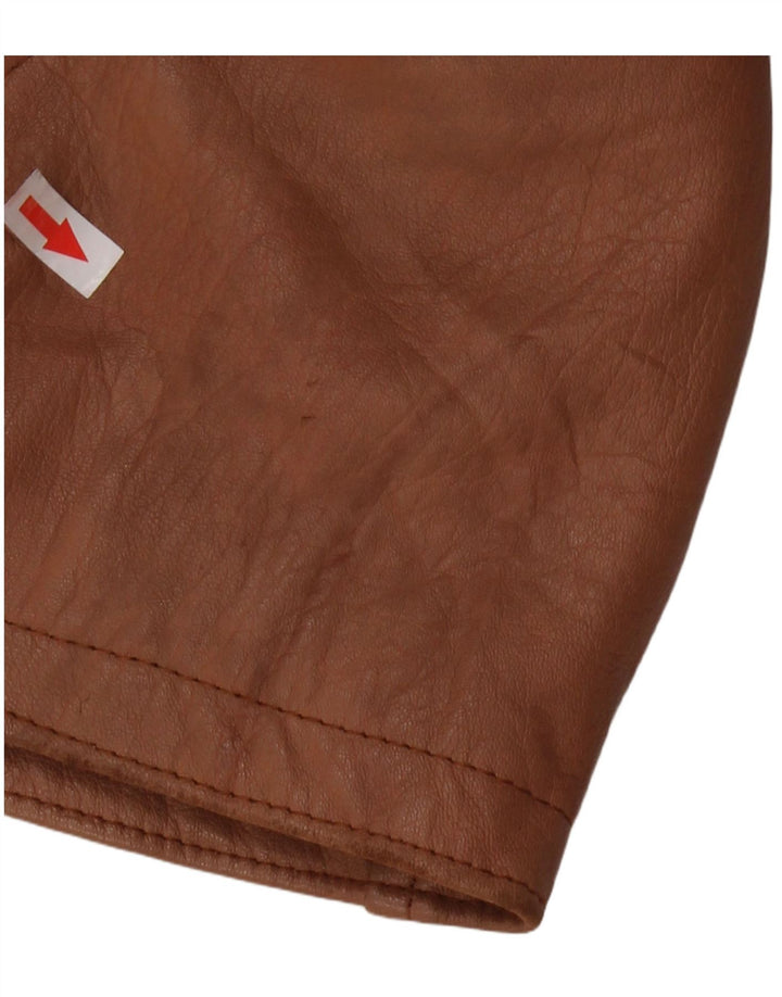 Jaqueta feminina vintage de shearling grande Reino Unido 16 grande marrom