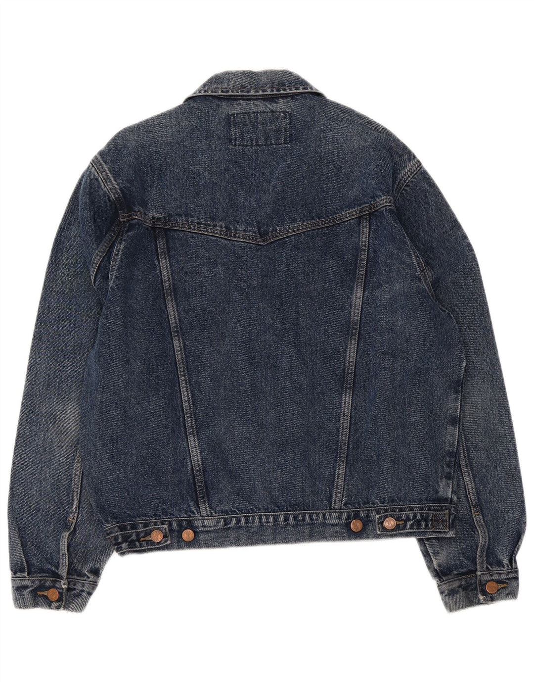 Jaqueta jeans masculina Wrangler UK 36 algodão azul pequeno