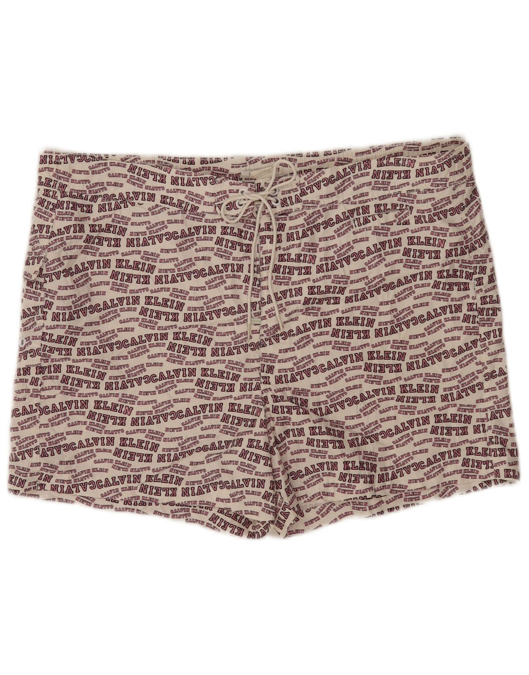 Calvin Klein Shorts de natação masculino gráfico grande poliéster branco