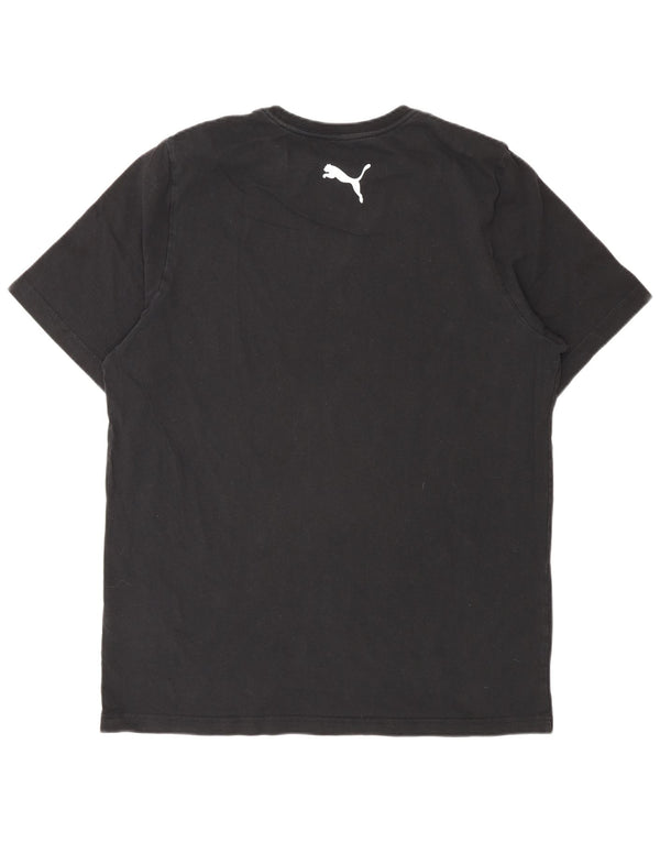 Camiseta masculina Puma grande algodão preto