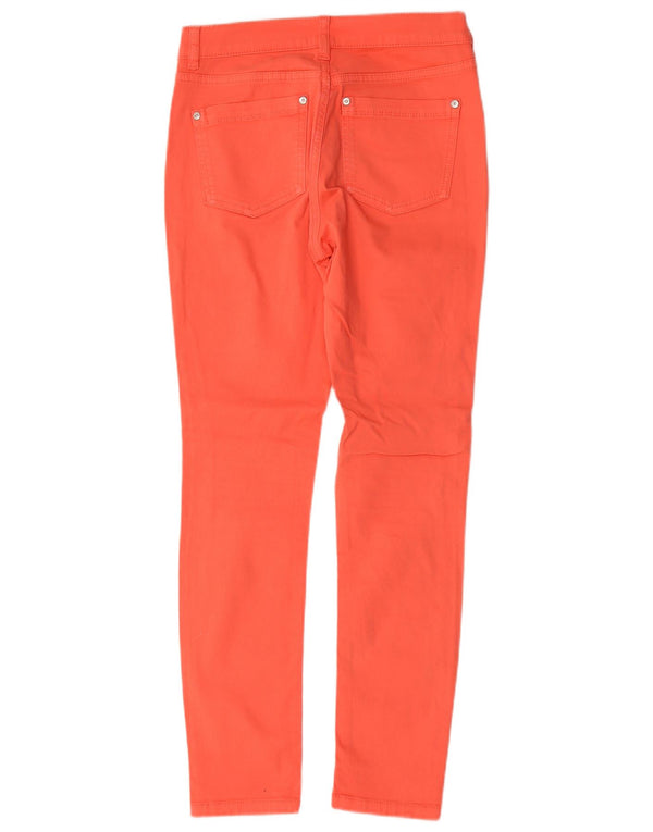 Calça jeans feminina Oasis cereja cortada UK 8 pequena W28 L28 algodão rosa