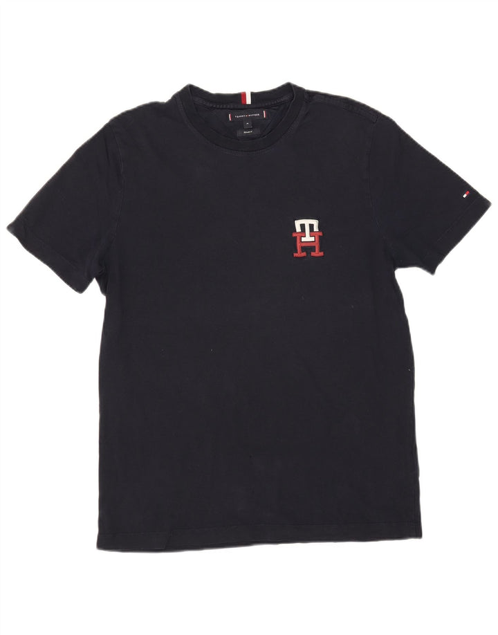 Camiseta masculina Tommy Hilfiger Regular Fit Top Médio Azul Marinho