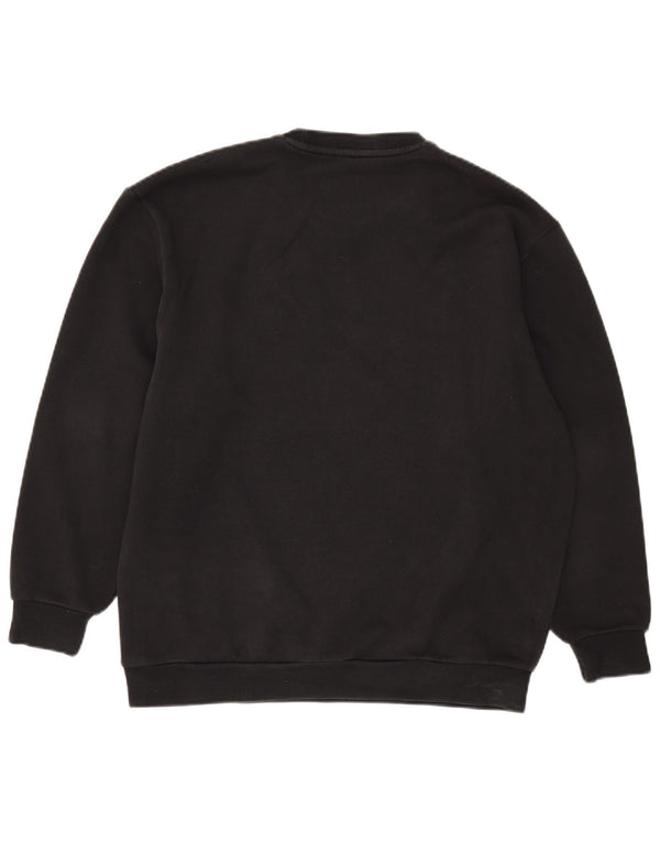Adidas Mens Graphic Oversized Moletom Jumper 2XS Algodão Preto