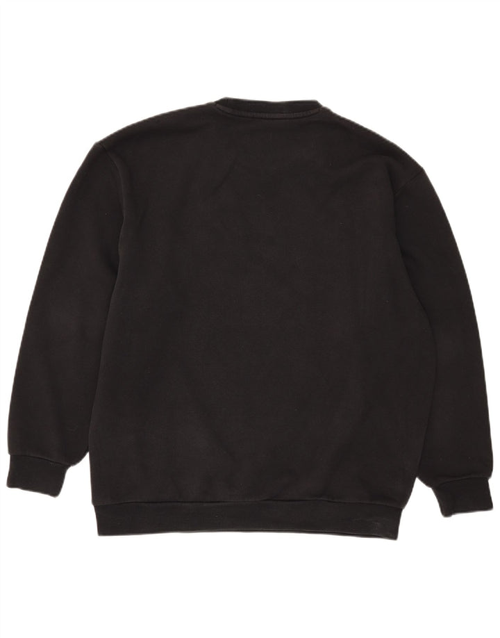 Adidas Mens Graphic Oversized Moletom Jumper 2XS Algodão Preto