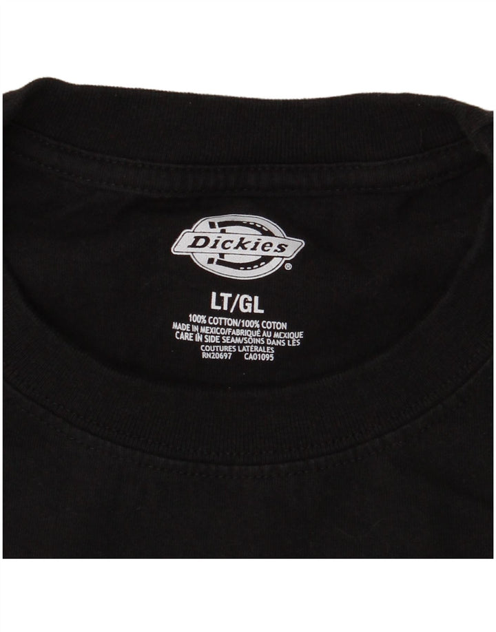 Camiseta masculina Dickies top grande de algodão preto
