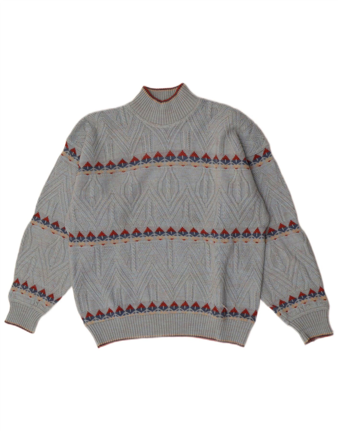 Suéter masculino Umberto Bilancioni com gola tartaruga IT 48 azul médio