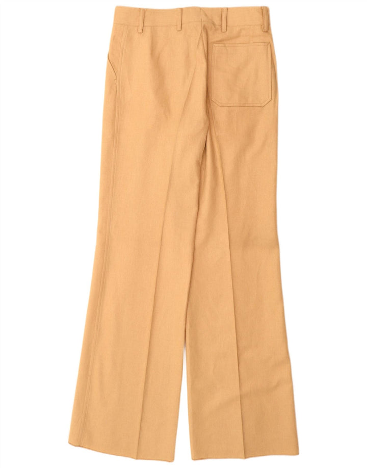 Conjunto feminino VINTAGE de 2 peças UK 12 médio W28 L34 bege