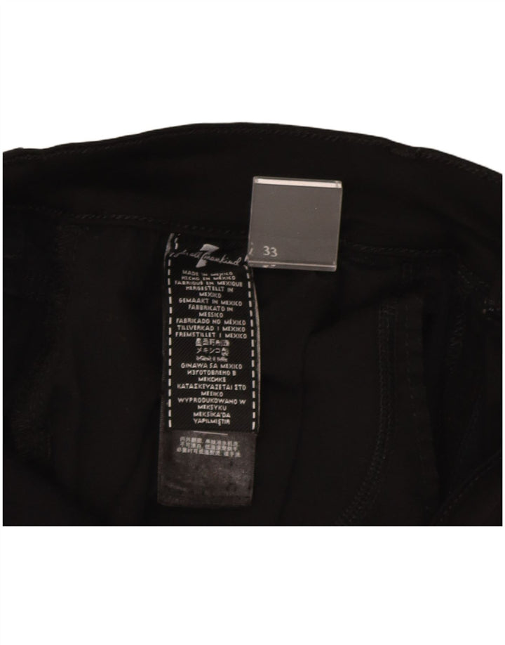 7 For All Mankind Mens Jeans Slim W33 L33 Preto Modal